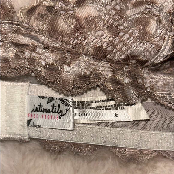 Free People Tan Lace Bralette - Picture 2 of 3